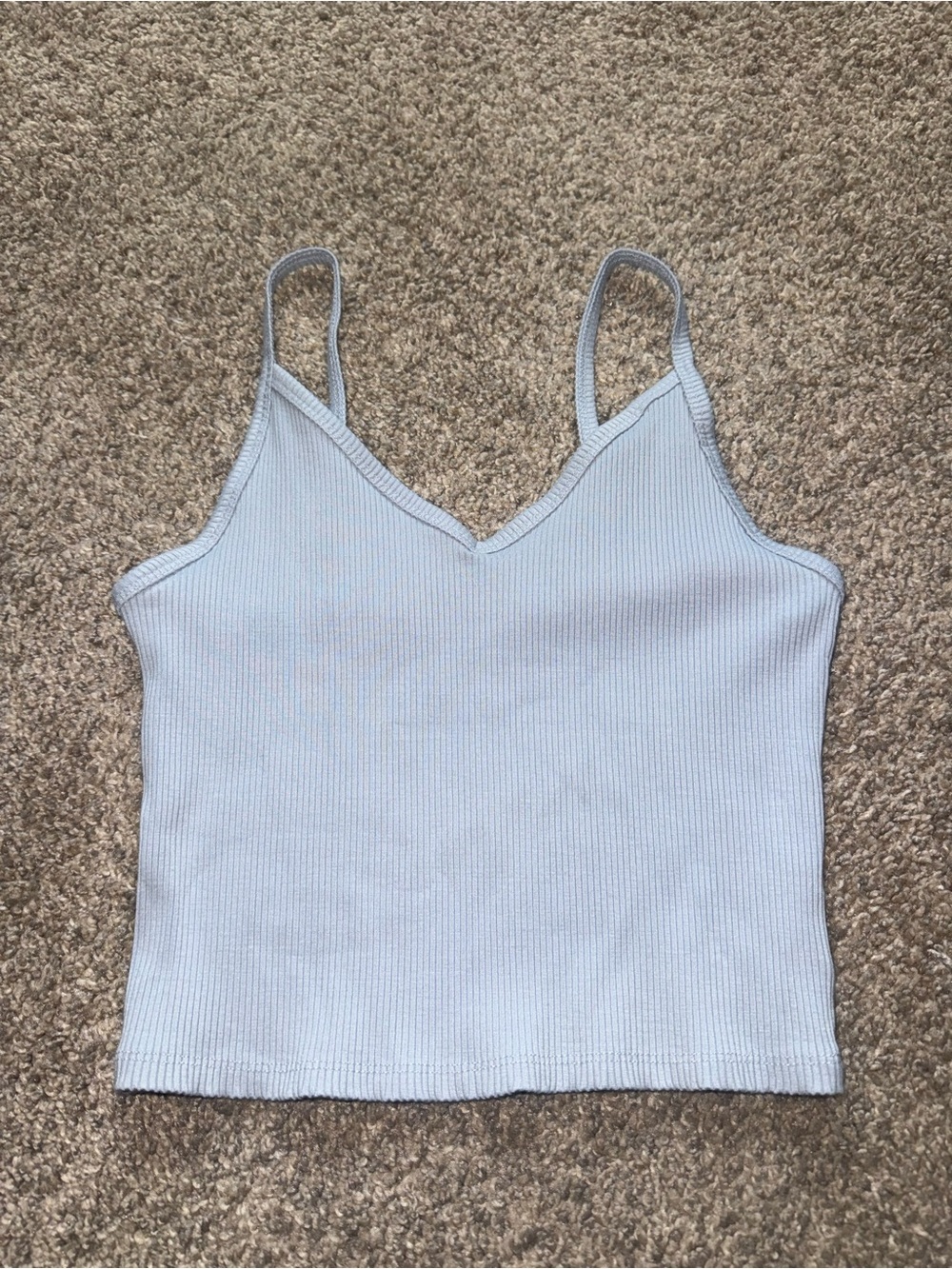American Eagle - Ribbed Cami - Medium, Light Blue